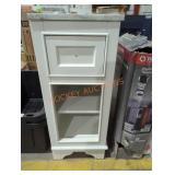 White Side Table w/ Marble Top