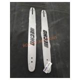 (2) Echo 18" Chainsaw Bars ONLY