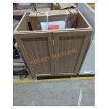 Brown Vanity w/ Top (Top Has Damage)