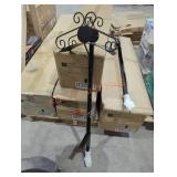 1 black decorative hose stand 1 black decorative hose stand