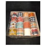 Box Lot Assorted Autumn Ribbon Box Lot Assorted Autumn Ribbon