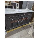 HDC Winslow 61" Double Vanity Charcoal Gray