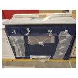 HDC Fremont 49" Single Sink Navy Blue Bath Vanity