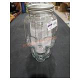 Glass Skull Drink Dispenser