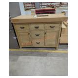 Stanhope Brown Vanity w/ Beige Top