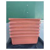 Stack Of Rectangular Flower Planters Stack Of Rectangular Flower Planters