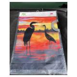 Sunset Silhouette Garden Flag Sunset Silhouette Garden Flag