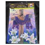 He Is Risen Garden Flag He Is Risen Garden Flag