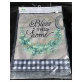 Bless This Home Burlap Garden Flag Bless This Home Burlap Garden Flag