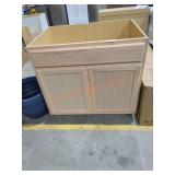 36" x 24" x 34.5" Kitchen Sink Base Cabinet