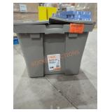 1 HDX flip top tote gray