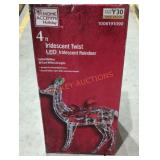 4ft Iridescent Twist LED Reindeer