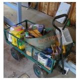 garden wagon and contents