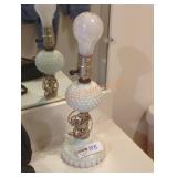 milk glass lamp