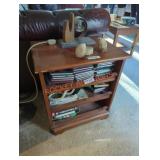 Wood Side Table with Shelves