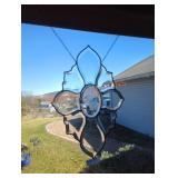 Butterfly Beveled Glass Panel