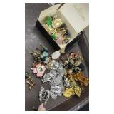 Vintage costume earring jewelry lot