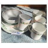 corell  Christmas dish lot
