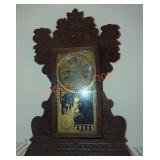 Vintage Wood Mantle Clock