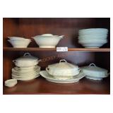 Purple Floral China Set