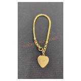 Heart Pendant Stamped 1/20/2k GF Bracelet