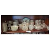 Misc Dishware/Glass Shelf Lot