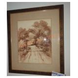 Vintage Framed Original Painting