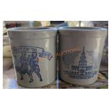 small pottery crocks