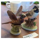Lefton China Pheasant & Chickadee