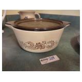 Homestead Tan Pyrex Casserole Dish