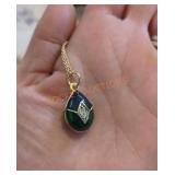 Faberge egg reproduction necklace