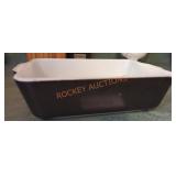 Vintage Pyrex Black Casserole Dish