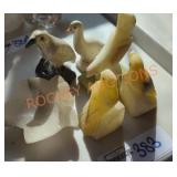 Mini bird statues
