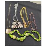 Costume jewelry necklace lot