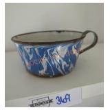Vintage enamelware cup