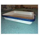 Vintage enamelware large pans