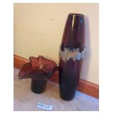 Pair of Purple Vases