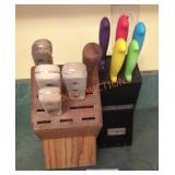 Pair of Knife Blocks (missing knives)
