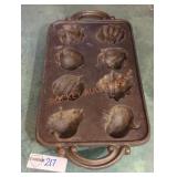 Vintage Cast Iron Pastry Mold