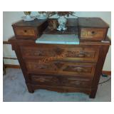 39"W × 19"D × 38"H Vintage Dresser