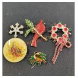 Christmas Brooches