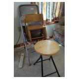 Foldable Chairs & Stool Lot