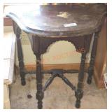 Vintage Spindale Leg Crescent Table