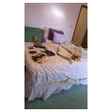 King size bed frame and mattress