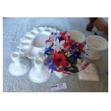 Misc Milk Glass Dish Lot
