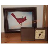 Cardinal Picture & Clock