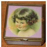Vintage Via Vermont Tin Trinket Box