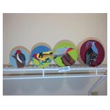 wooden hand painted nesting boxes