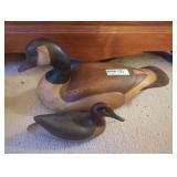 hand carved wooden ducks
