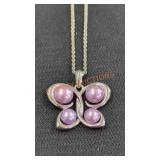 925 Stamped Butterfly Necklace